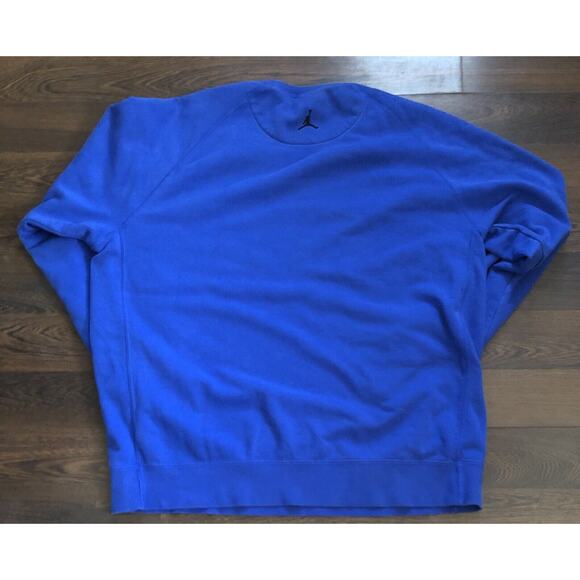 VTG NIKE Air Jordan Jumpman Pullover Mens Sz XXL Royal Blue Crewneck Butter Soft - Picture 6 of 12